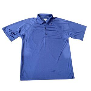 Mens Medium Navy Greg Norman PlayDry Performance Polo